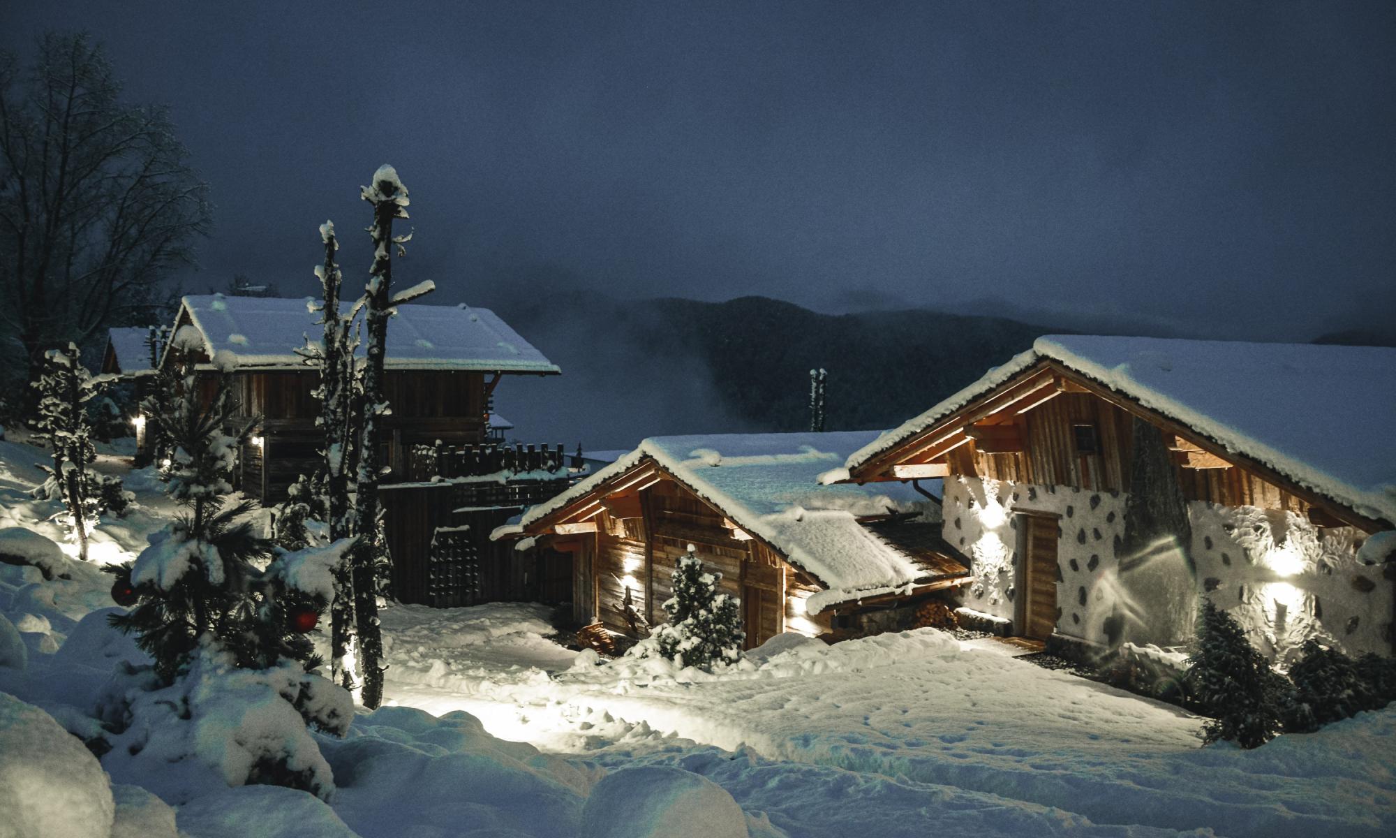 Chalets - Private Sauna mit Panorama-Sichtfenster